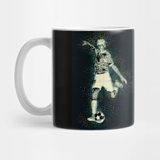 Abstract Football Player Artwork Mug